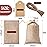 Homum 30Pcs Premium Burlap Gift Bags with Drawstring and 30Pcs Gift Tags & String, 3x4 Inch Reusable Gift Bags, Burlap Bags, Linen Sacks Bag for Wedding Favors Party Jewelry Pouches, Christmas, Coffee, DIY Craft Bags