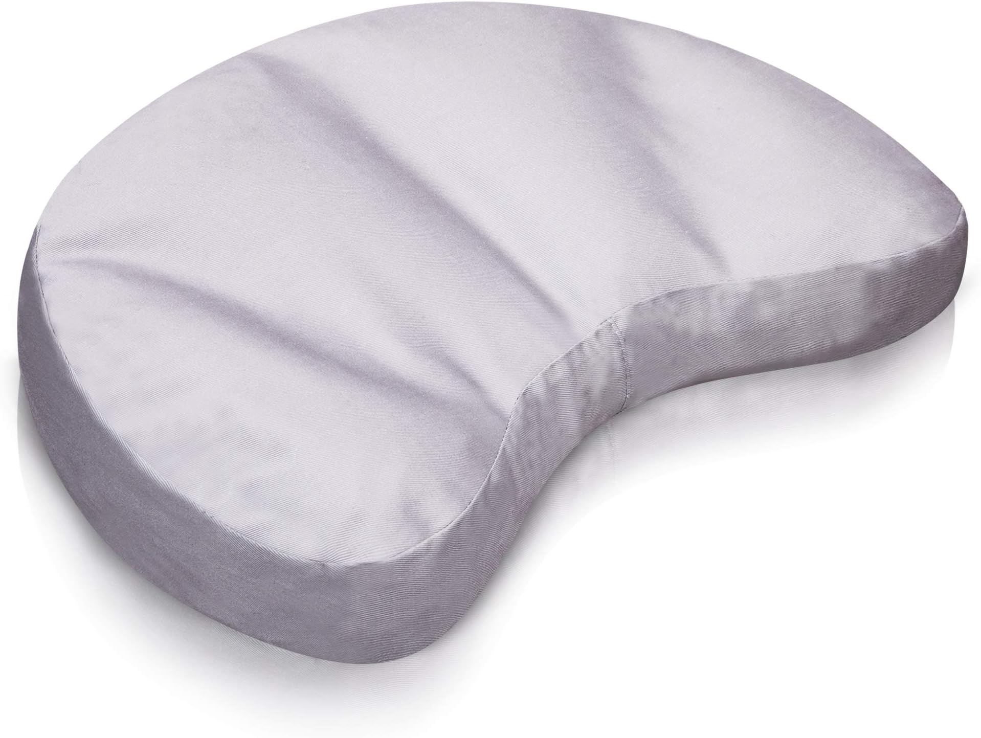 Vertical Vitality Inflatable Travel Meditation Cushion - Compact Crescent Zafu and Pillow
