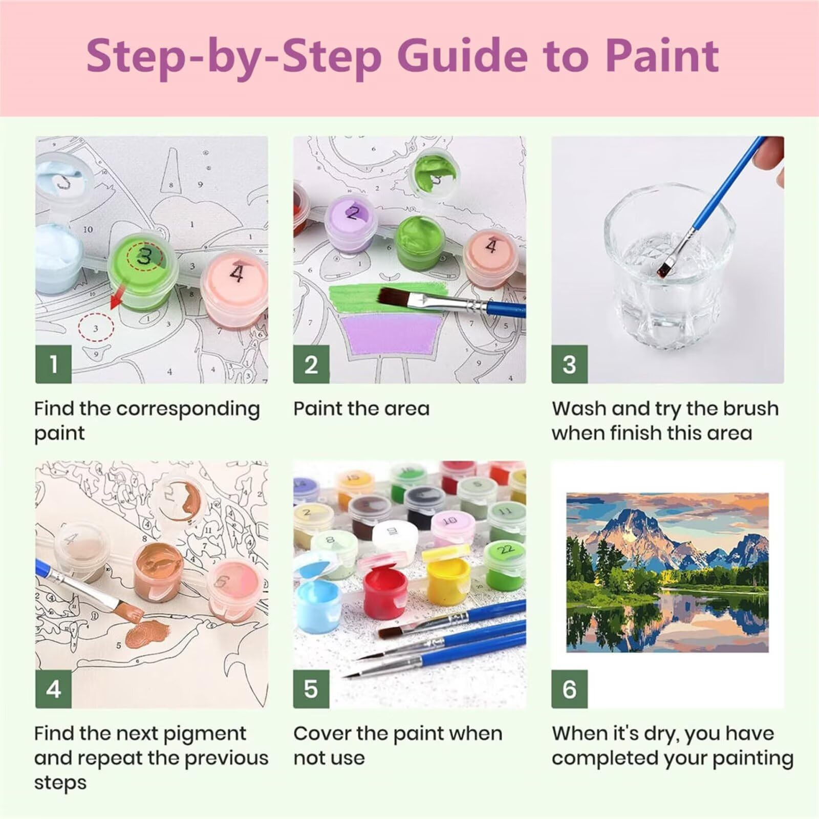 Dipingere con i Numeri, Dipingi con i Numeri per Adulti fiore Rosa kit Pittura Fai-da-Te, con 3 Pennelli e Vernice Acrilica, Hobby Creativi Adulti, Decor Regalo 70x140cm (Senza Cornice) z0z-730