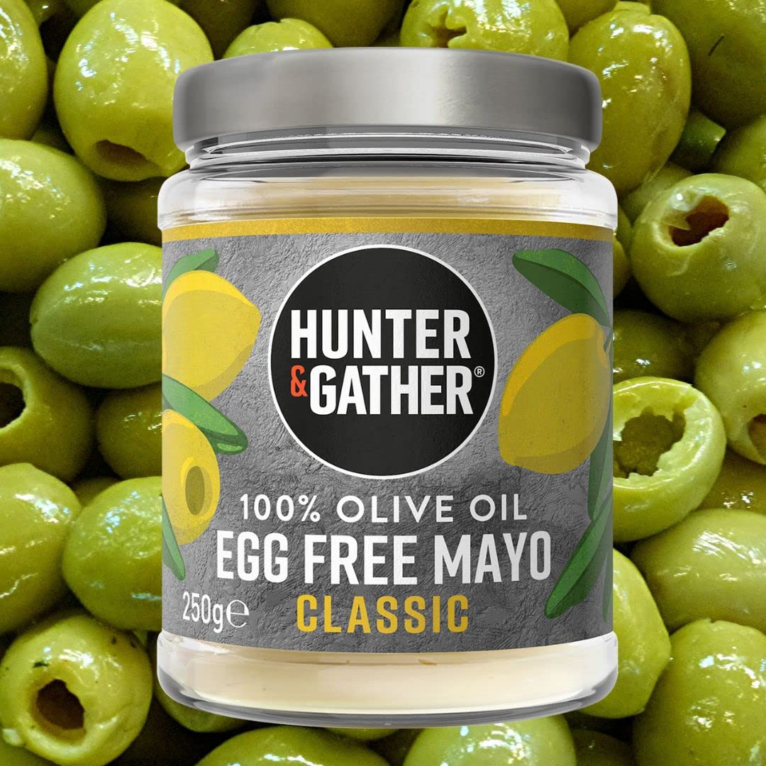 Produktbild Hunter & Gather 100% Olivenöl eifrei klassische Mayo 250 g – Samenölfrei, keto- und veganfreundlich – ohne Zuckerzusatz, gluten- und sojafrei