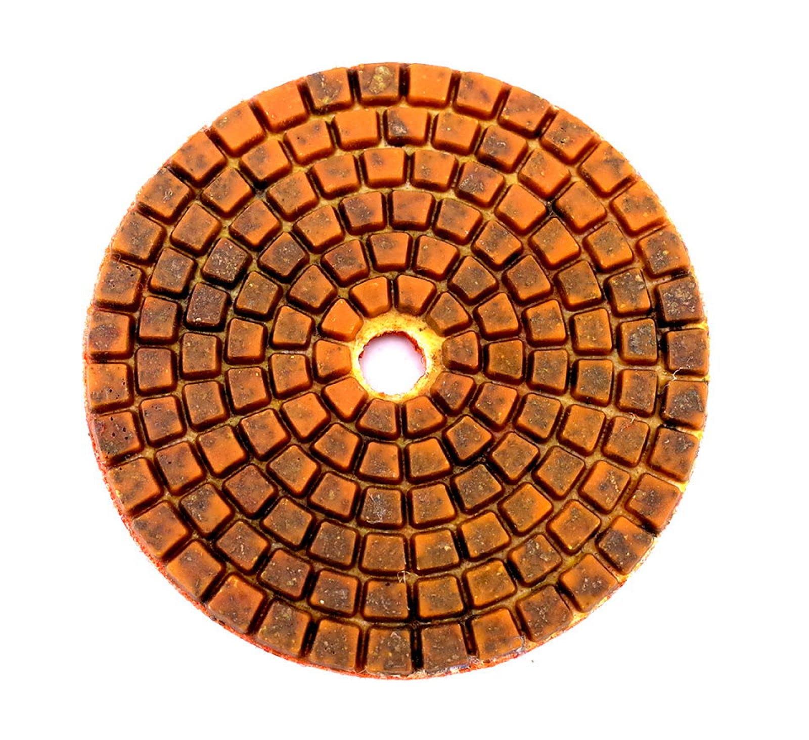 4 Unids/set Almohadillas De Pulido De Diamante De 3 Pulgadas Almohadilla De Pulido En Húmedo De Enlace De Cobre Para Disco De Molienda De Suelo De Hormigón De Mármol De Granito,400