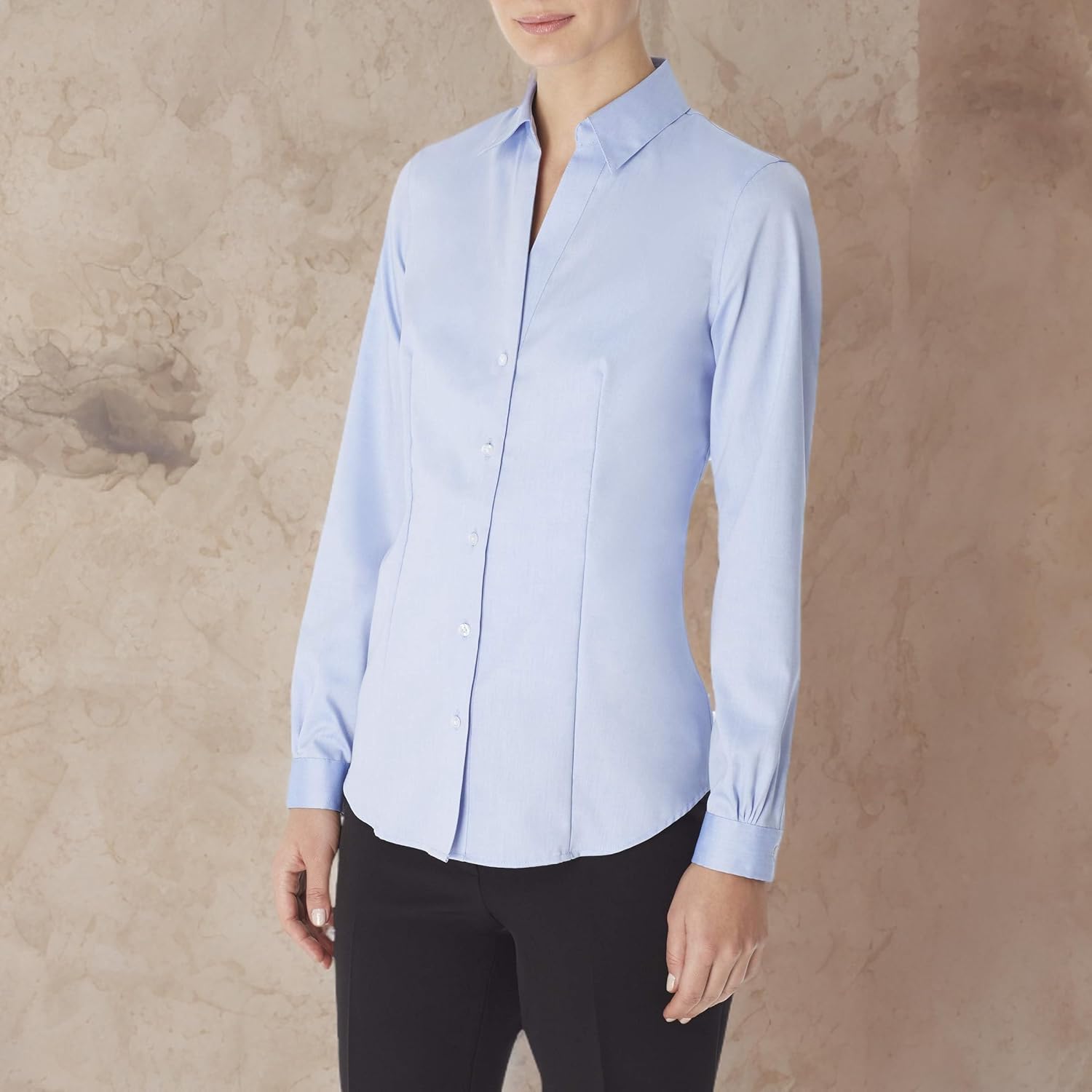 Jones New York Womens Long Sleeve Easy Care ShirtingButton Down Shirt - Image 2