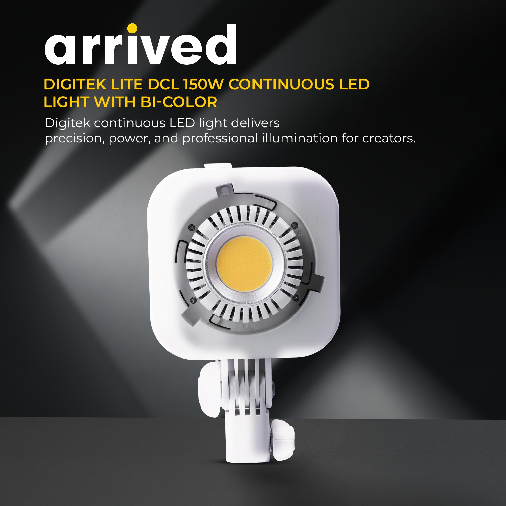 Digitek Lite DCL-150 W Bi-Color COB LED Video Light, 150W Continuous Studio Light, 2700K-6500K, CRI 95+, Bowens Mount, App Control, Photography, Videography & Live Streaming — Amazon image 2