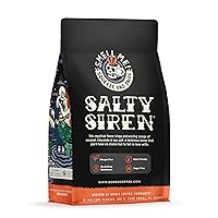 Vista 2 de Bones Coffee Company Salty Siren Café con sabor a chocolate caramelo salado marino, granos arábica de tostado medio bajo en ácido para cafetera