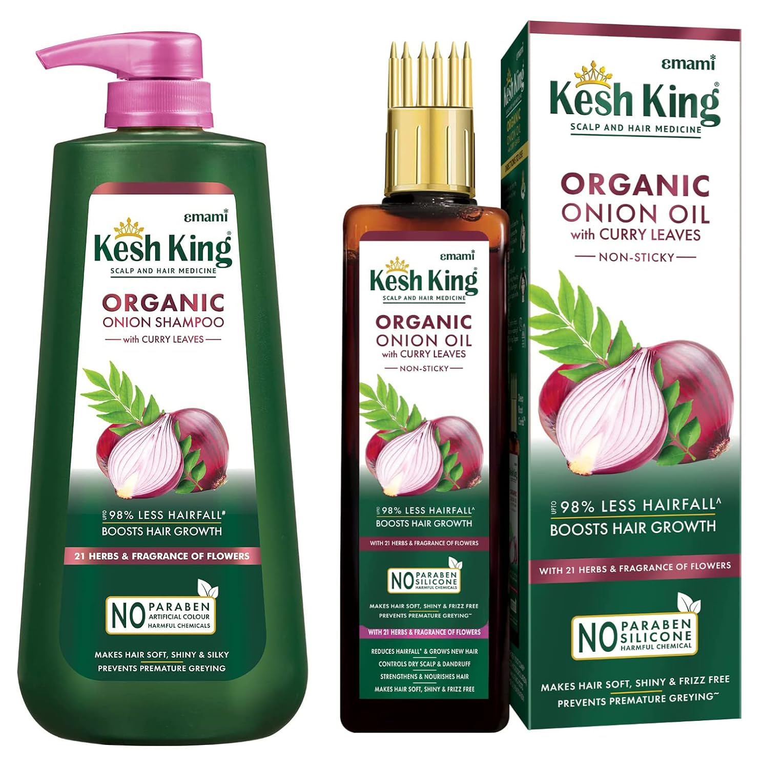 Buy Kesh King Ayurvedic Onion Shampoo 600 ml & Kesh king Ayurvedic