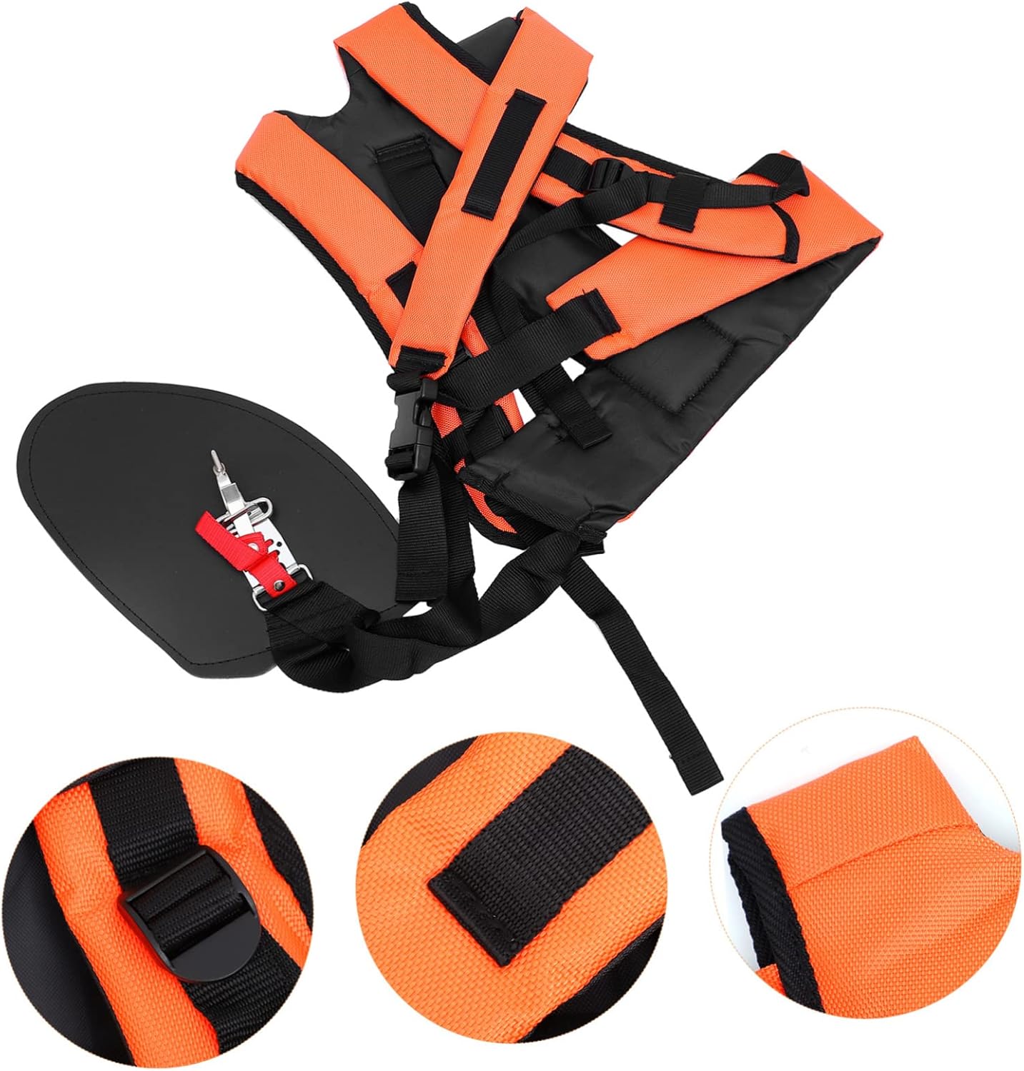 GALPADA 2Pcs Brush Cutter Double Shoulder Strap with Padded Belt Harness Comfortable Design for Lawn Mowing and Trimming Reducing Load and Enhancing Safety