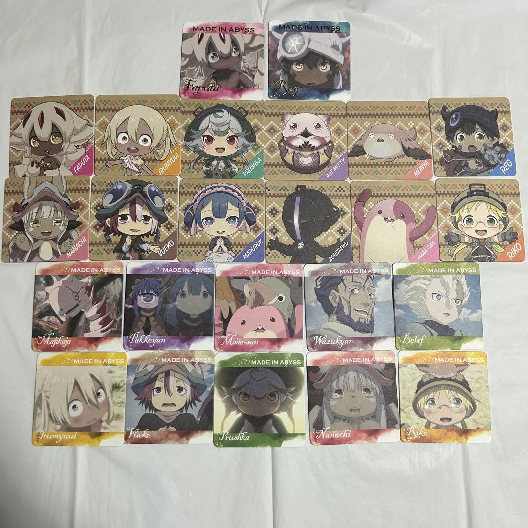 Amazon｜ダイソー メイドインアビス 紙コースター 全24種類セット