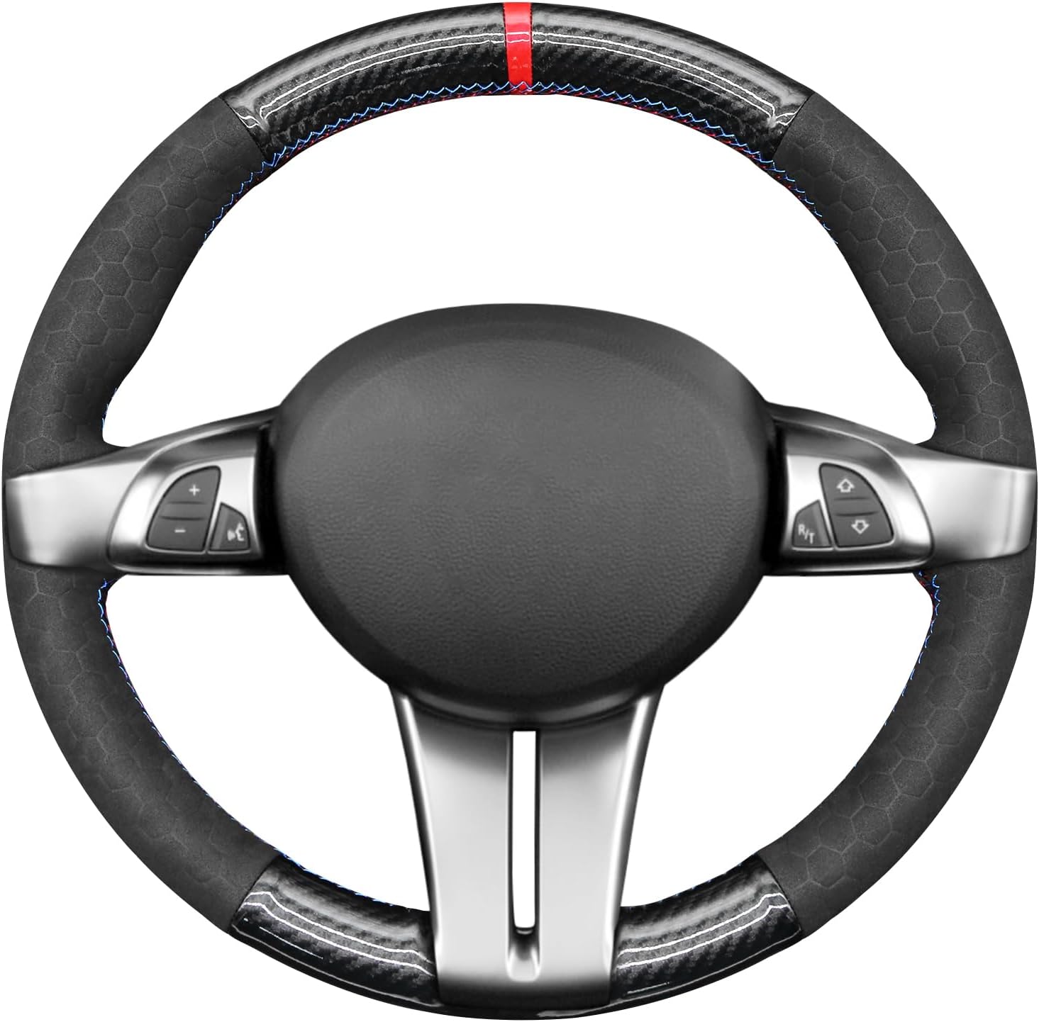 MEWANT Car Steering Wheel Cover for BMW Z4 E85 E86 2003-2008