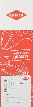 KNIPEX Tools 8801180 7-Inch Alligator Pliers, Black/Red