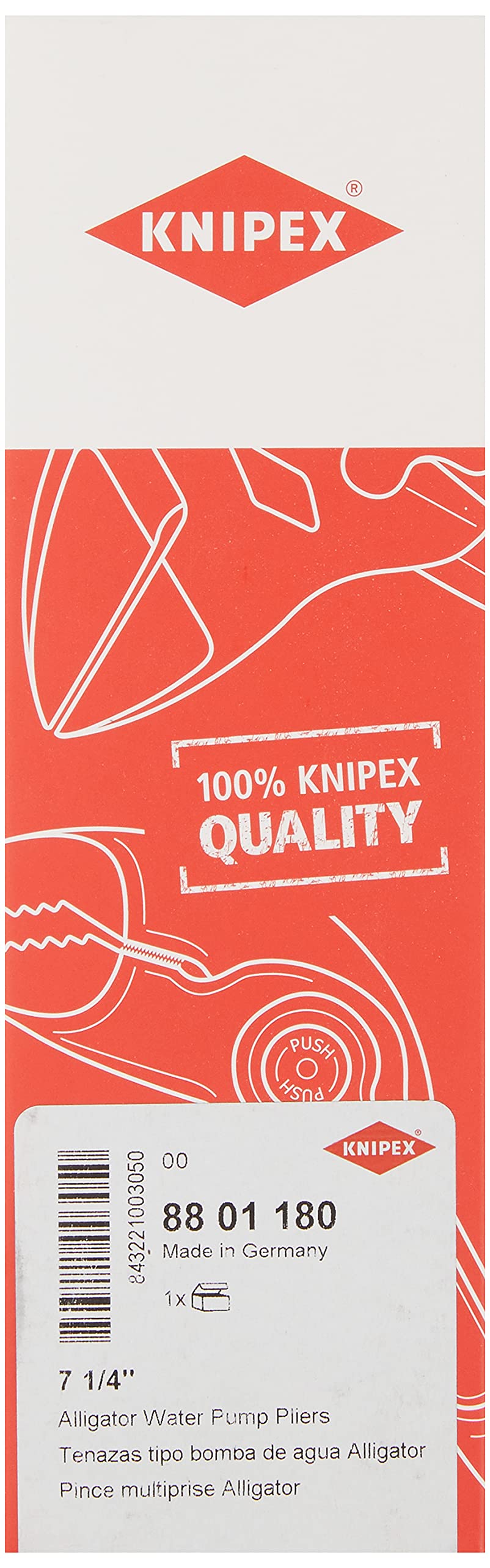 Knipex 8801180 Alligator Pliers - 7 Inch -6 Knipex 8801180 Alligator Pliers - 7 Inch -6