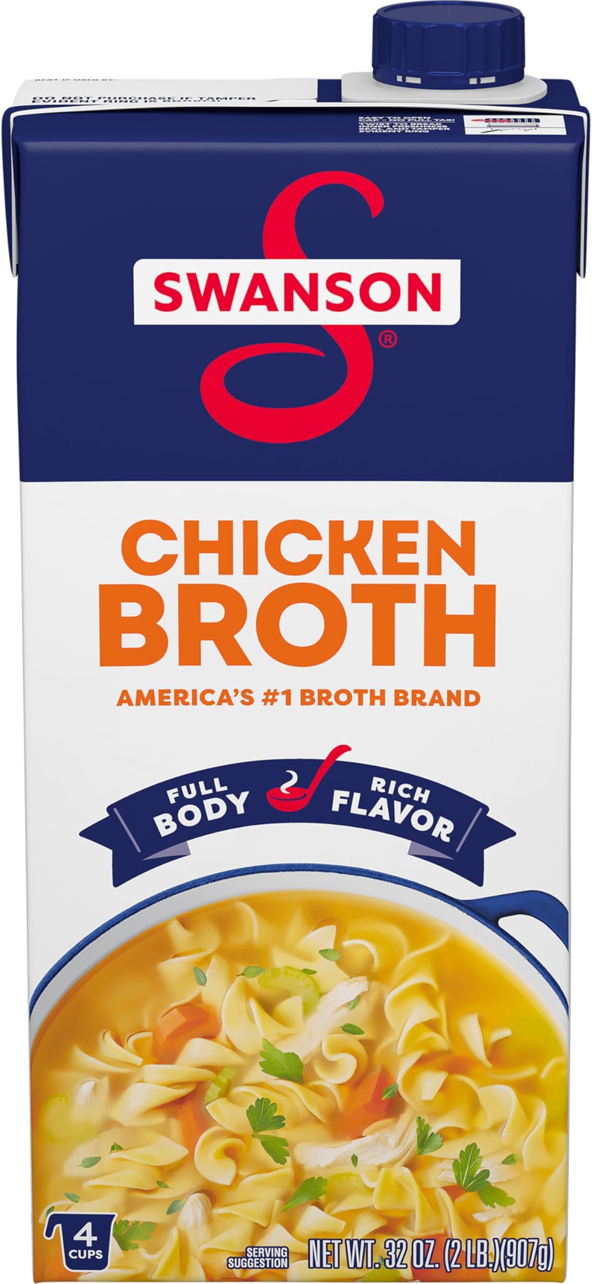 Chicken Broth, 32 oz. Carton
