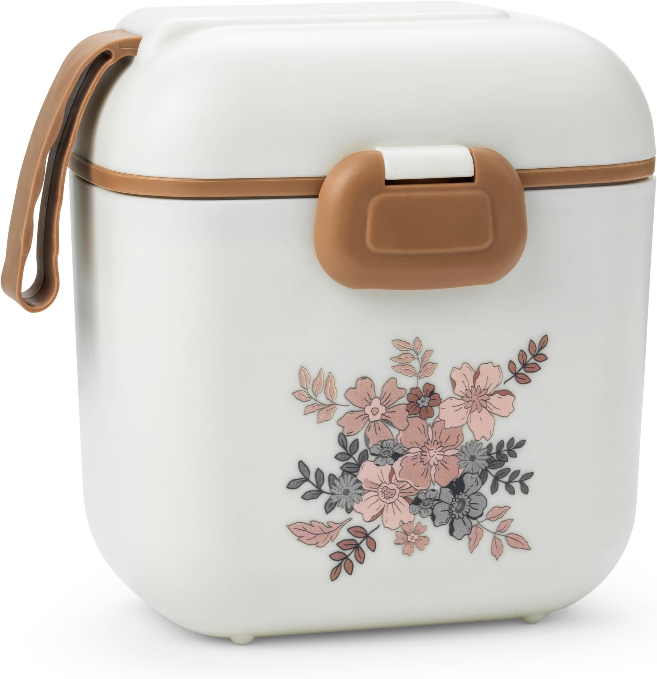Lunch Box for Children, BPA Free Bento Box with Compartments and Fork | Dishwasher and Microwave Safe | School and Kindergarten Snack Container, Matte Design | 800 ml | Blue Garden