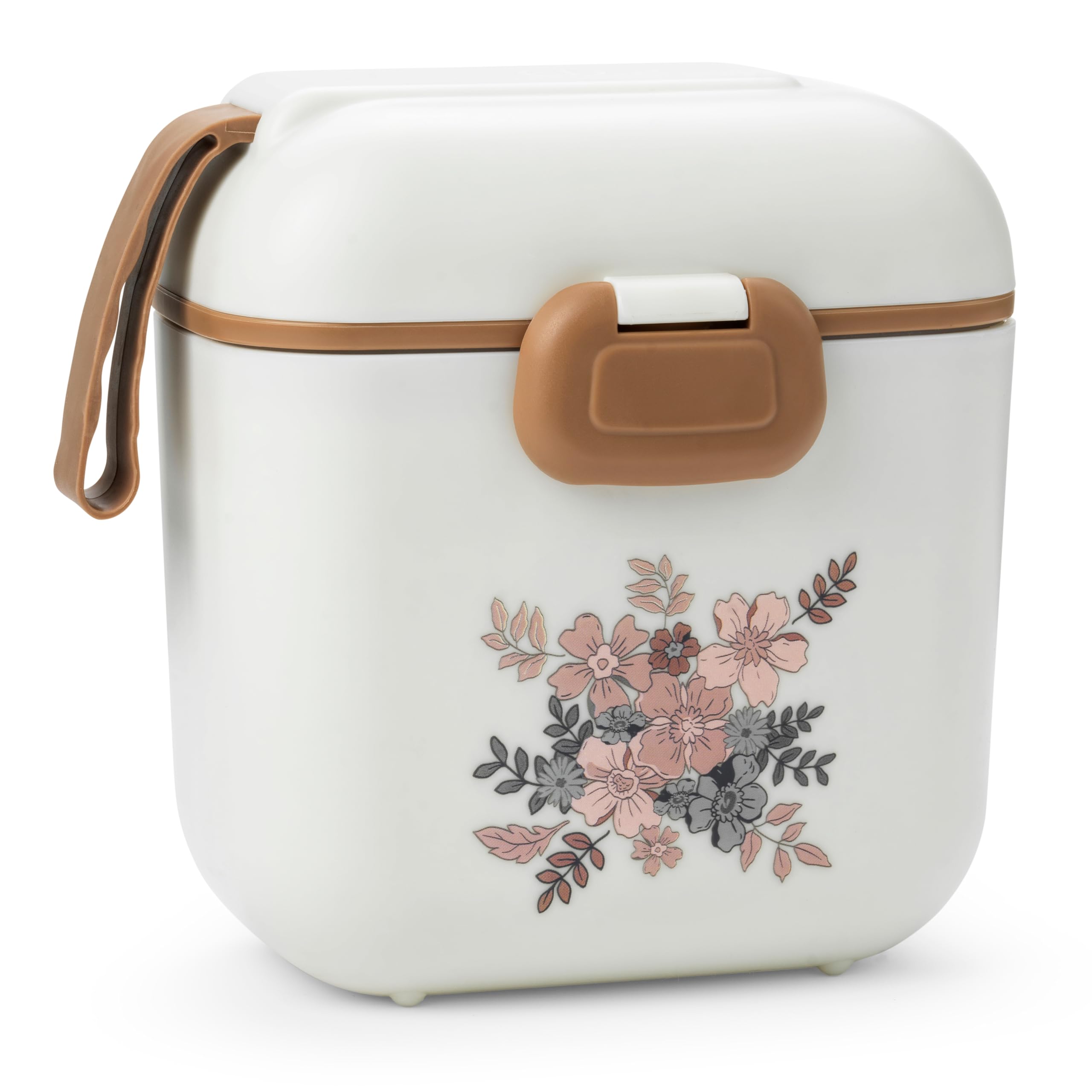 Lunch Box for Children, BPA Free Bento Box with Compartments and Fork | Dishwasher and Microwave Safe | School and Kindergarten Snack Container, Matte Design | 800 ml | Blue Garden