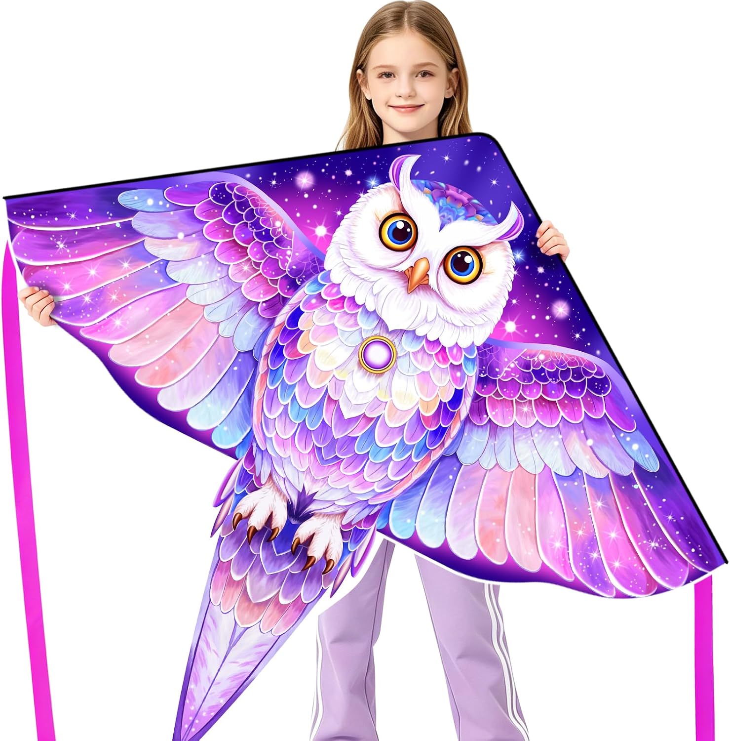 Large Kite Easy to Fly for Kids & Adults, Outdoor Beach & Park Holiday Kite | Outdoor Flying Kites for Kids Ages 4-8, Beginner Friendly with Kite Line – for Festival, Birthday Parties and Family Fun