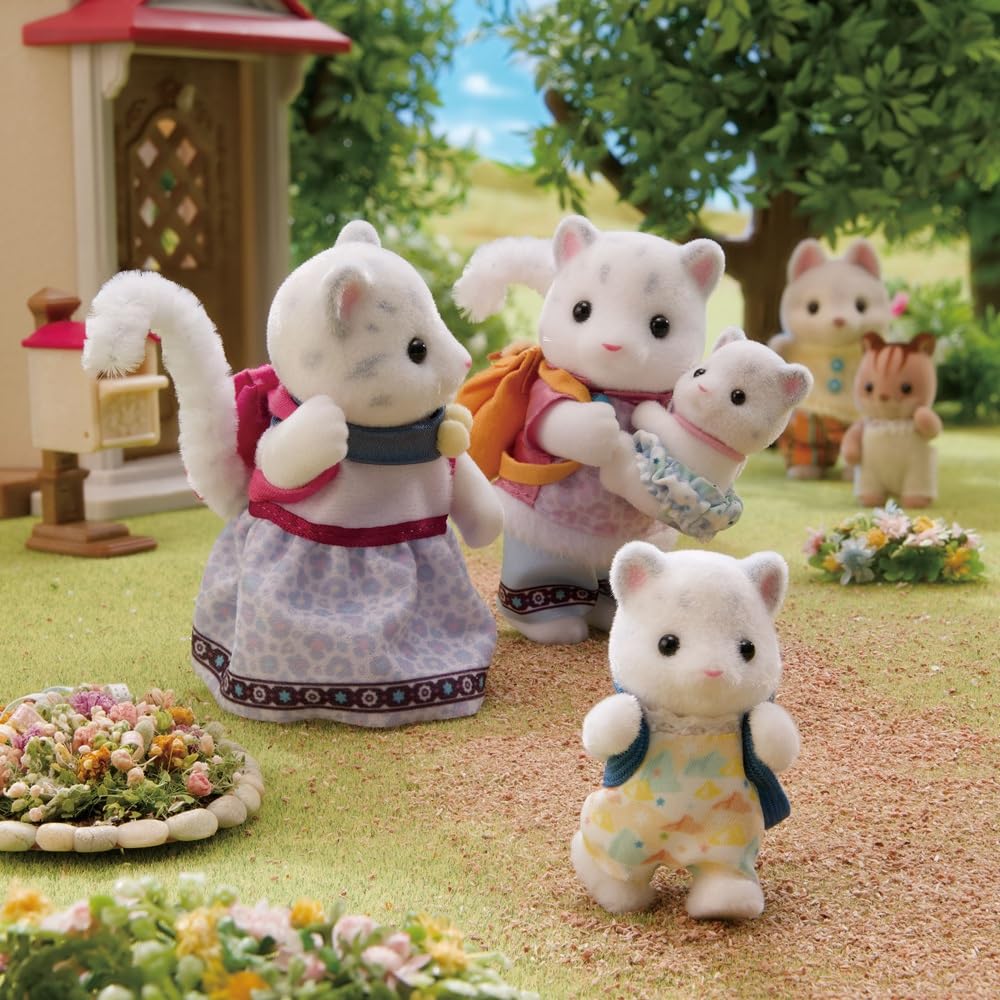 Sylvanian Families - 5814 Snow Leopard Family - Dollhouse Playsets