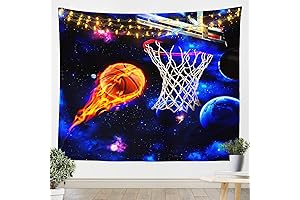 Castle Fairy Galaxy Tapestry - Basketball