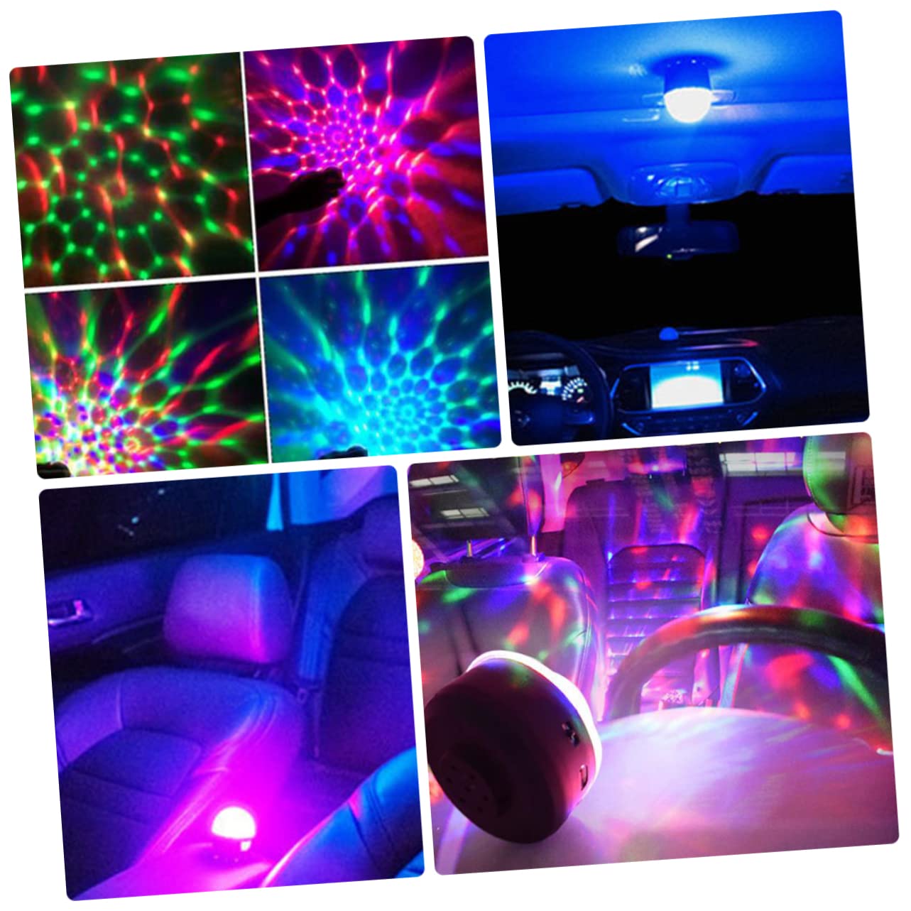 NUOBESTY Voice Control Stage Lamp Disco Light Led Crystal Ball RGB Sound Activated Perfect for Ktv Party Home