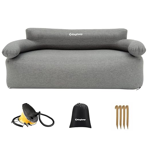 KingCamp Aufblasbares Sofa outdoor Camping Luftsofa Camping Sofa mit Rücken Armlehne Aufblasbare Couch Camping für Indoor, Outdoor, Party, Reisen, Strand