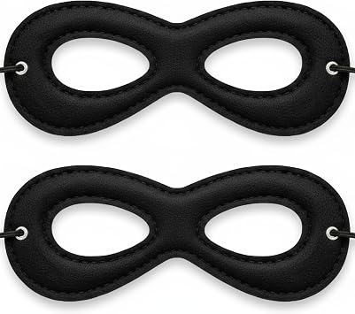 Superhero Black Eye Mask Black Felt Adjustable Costume Accessory for Halloween & Roleplay for Family Women1 Pcs