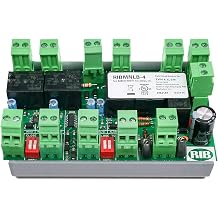 Functional Devices RIBMNLB-4 AHU Fan Safety Alarm and General Purpose Logic Circuit, 24 Vac/dc Power Input, 4 Alarm Inputs All with N/C Outputs, 2.75" Track Mount