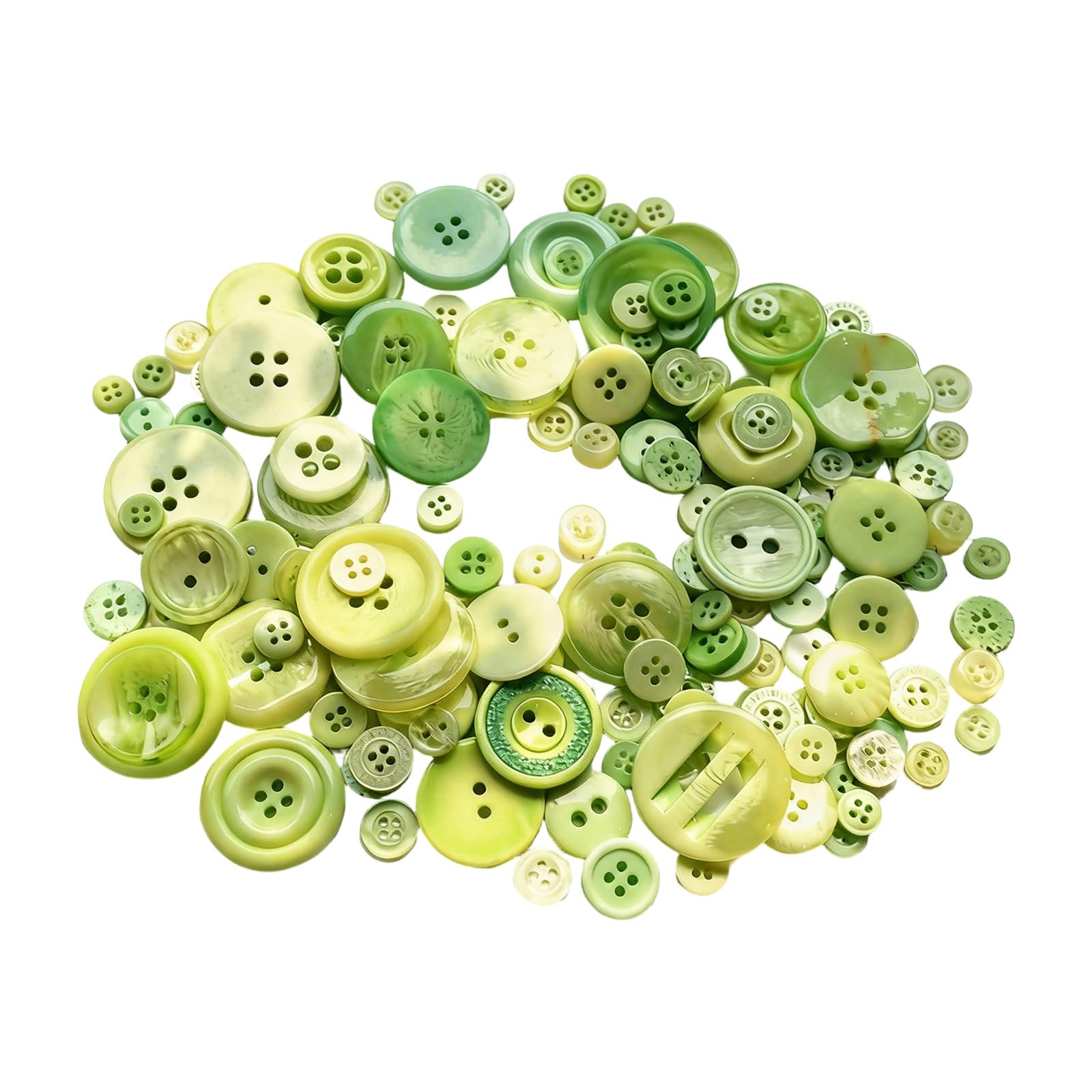 NVOQILIN Sewing Buttons for, Resin Button Pack with Mixed Sizes for Card Making, Albums, and Decor Accents Assorted Colorful Plastomer Craft Buttons