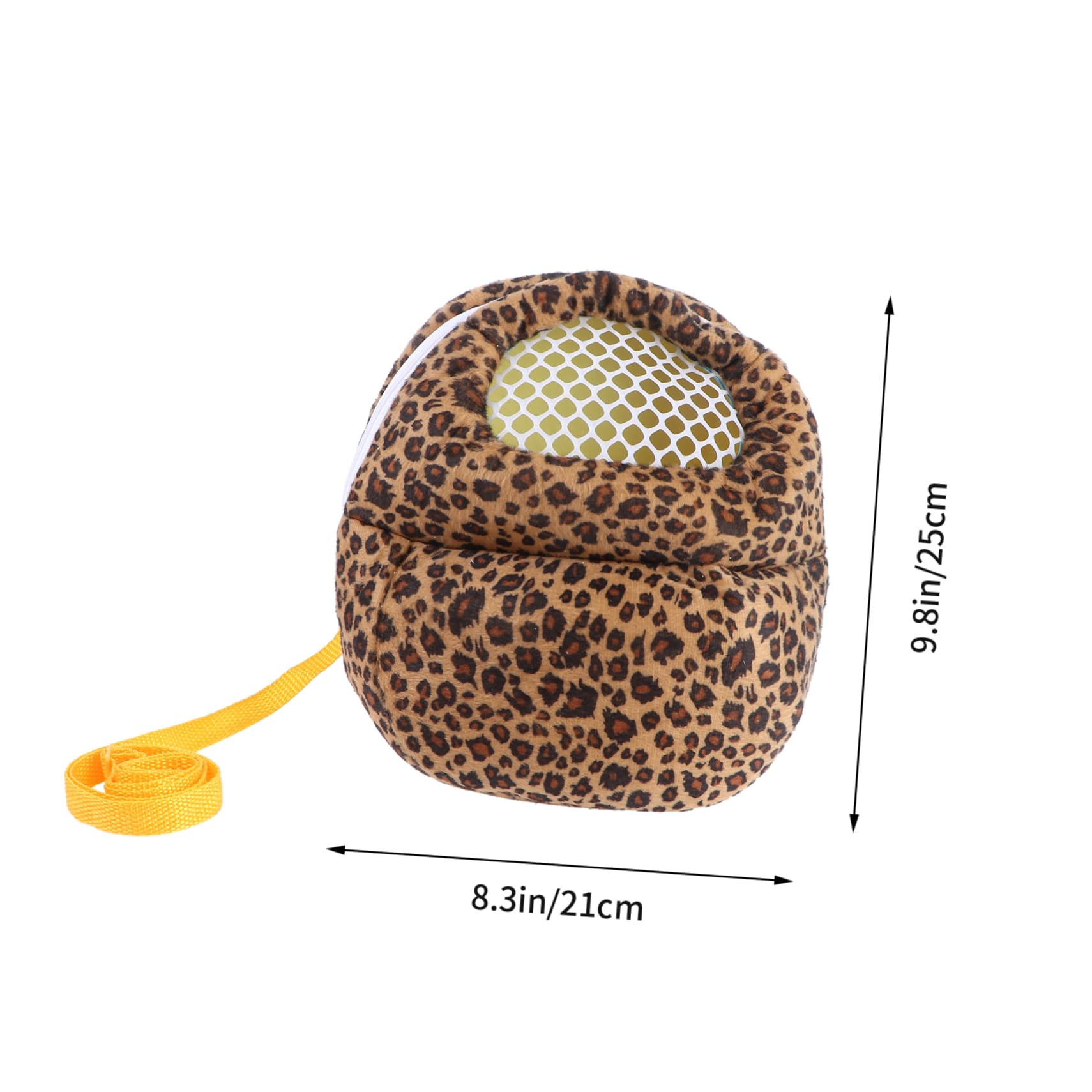 GALPADA Leopard Print Pet Carrier Bag Portable Travel Backpack for Hamsters Durable Outdoor Pouch for Sightseeing Camping and Trips Fashionable and Convenient Design Random Color