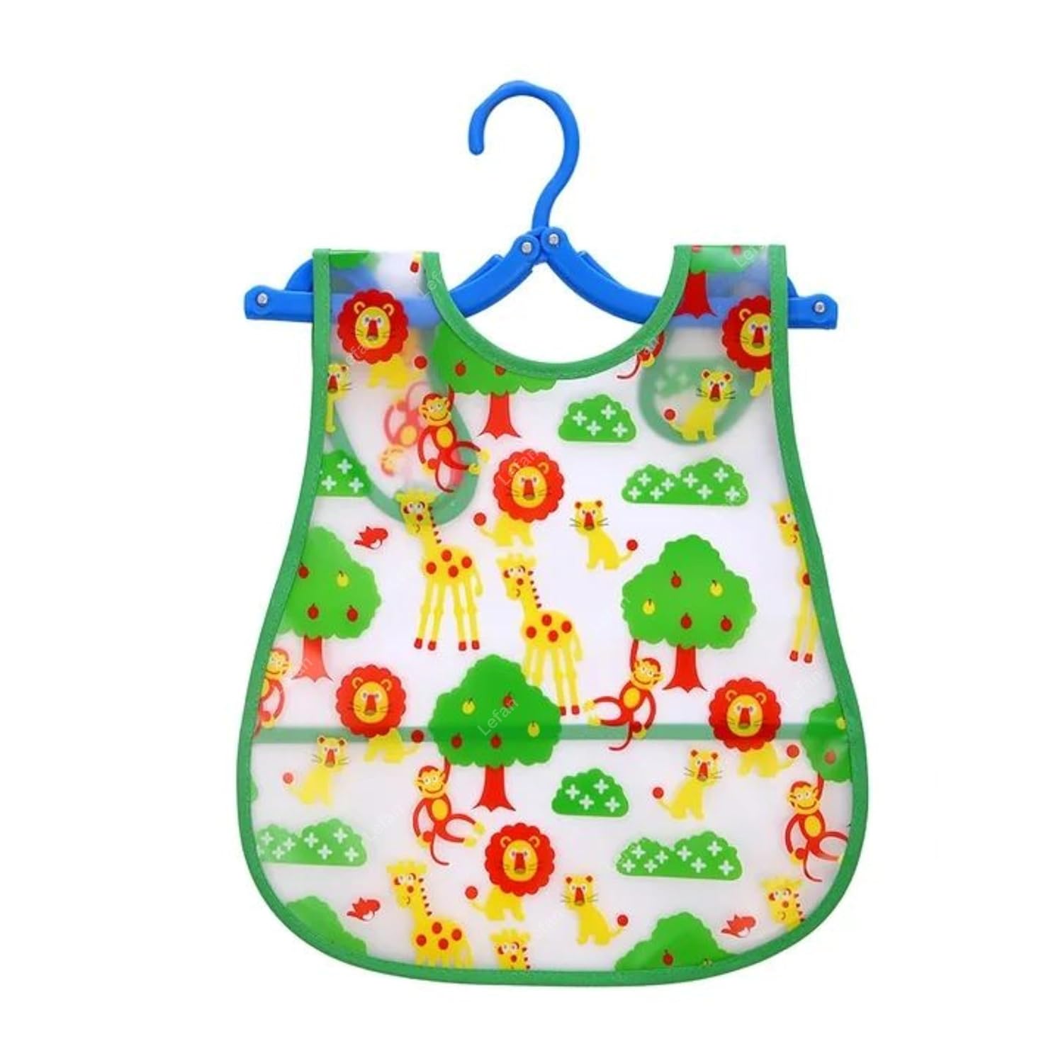 Lefan Plastic Waterproof Quick Dry Sleeveless Washable Printed Feeding Bibs Apron For New Born Kids & Toddler, Unisex Cute Printed Meal Time Bib Set For Baby Boys & Girls 4 71GFB23tCyL. SL1500