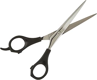 Tamsco Bird Feather Scissor 6-Inch Plastic Handle Stainless Steel Plastic Molded Handles Beveled Edge Micro Serrated Blades Great for Grooming Bird Feathers
