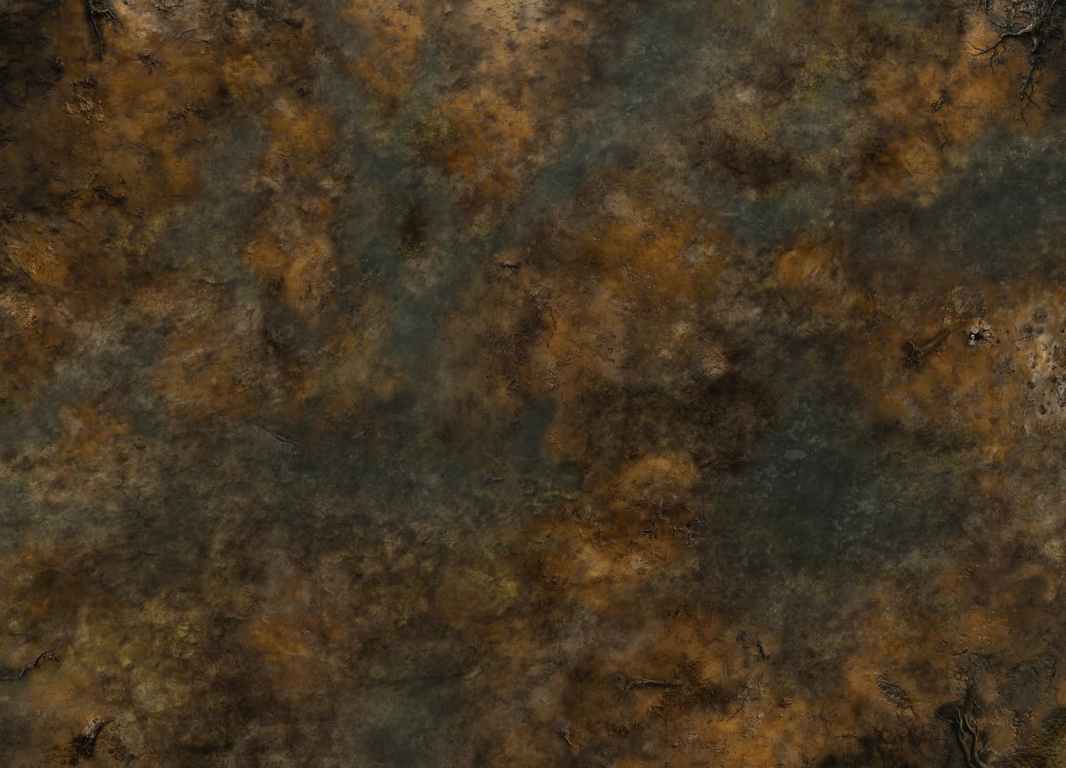 Battlemat “Boueux” – 60x44 Pouces (153x112cm) – Compatible avec Warhammer 40,000®, Age of Sigmar® & The Old World® – Tapis de Jeu Néoprène 2mm Made in France Torek.FR – Antidérapant & Anti-Absorbant