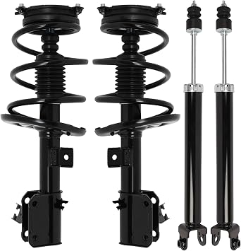 Front & Rear Complete Strut Assembly Replacement 2013-2017 for Nissan for Altima S Sedan 4-Door 2013-2017 for Nissan for Altima Base Sedan 4-Door, 349075 172901 Struts Shocks Kit - 4PCS
