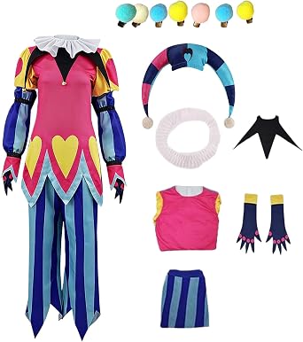 Julysky Adult Fizzarolli Clothing With Hat, Black, Gloves, Colorful Accessories, Wansheng Full Set of Clothing