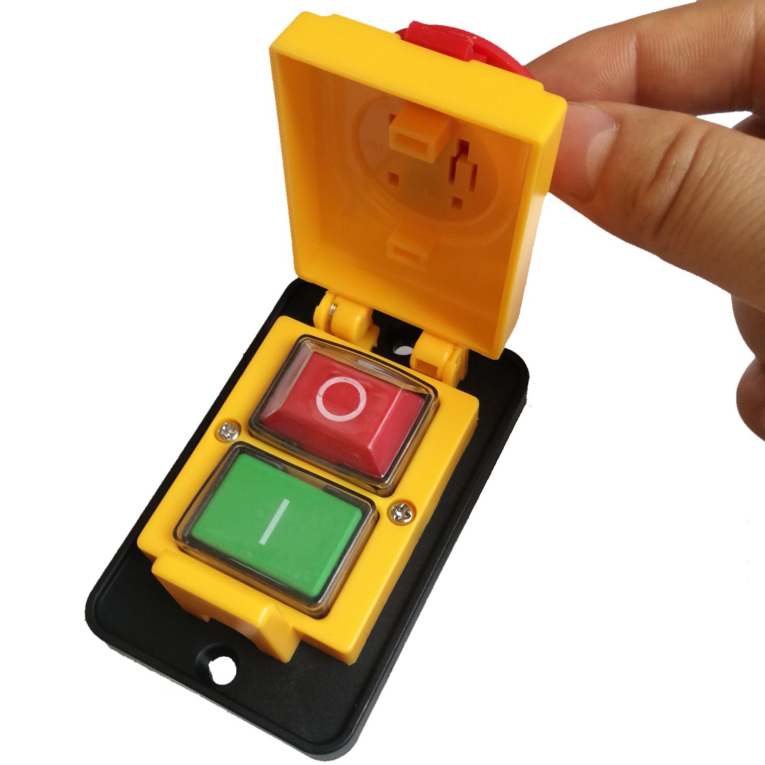 DZ05 7pin IP55 400VAC 10A Impermeabile Emergenza Stop Start Acceso Spento Elettromagnetico Interruttore a Pulsante Interruttori Industriali