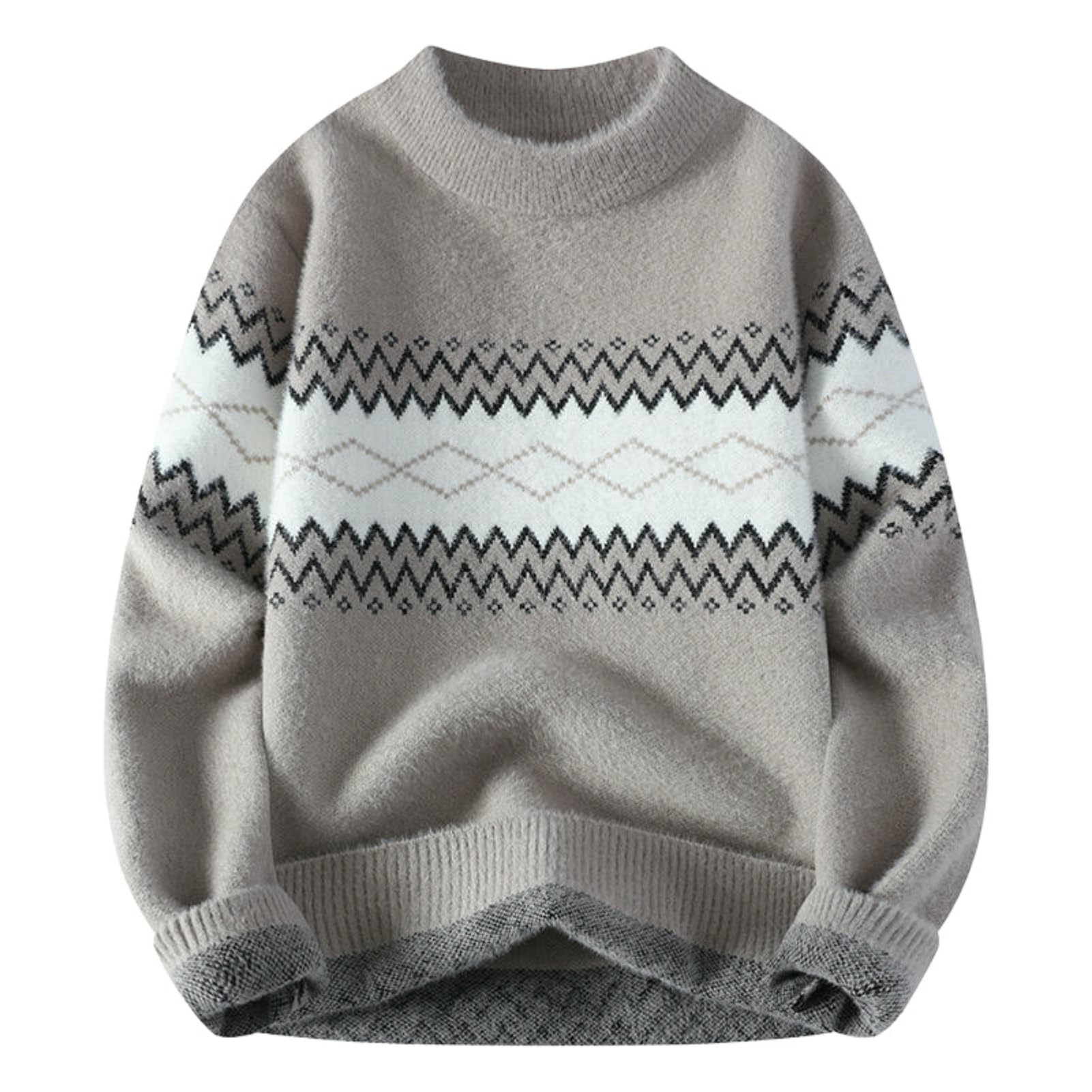 Pull classique en tricot semi-haut idéal pour le bureau et le weekend