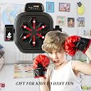 Haigang Smart Music Boxing Machine, Bluetooth Boxing Punching Game, Musical Workout Equipment, Wall Mount Home Trainning Boxing Target for Adult Kids with Storages, Gloves, Wristband gallery image