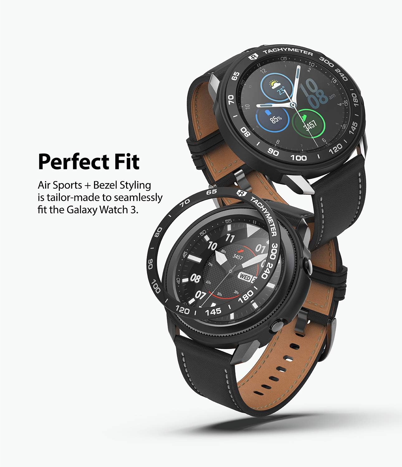 Ringke Air Sports + Bezel Styling Combo Case Designed for Galaxy Watch 3 45mm - 10-Black
