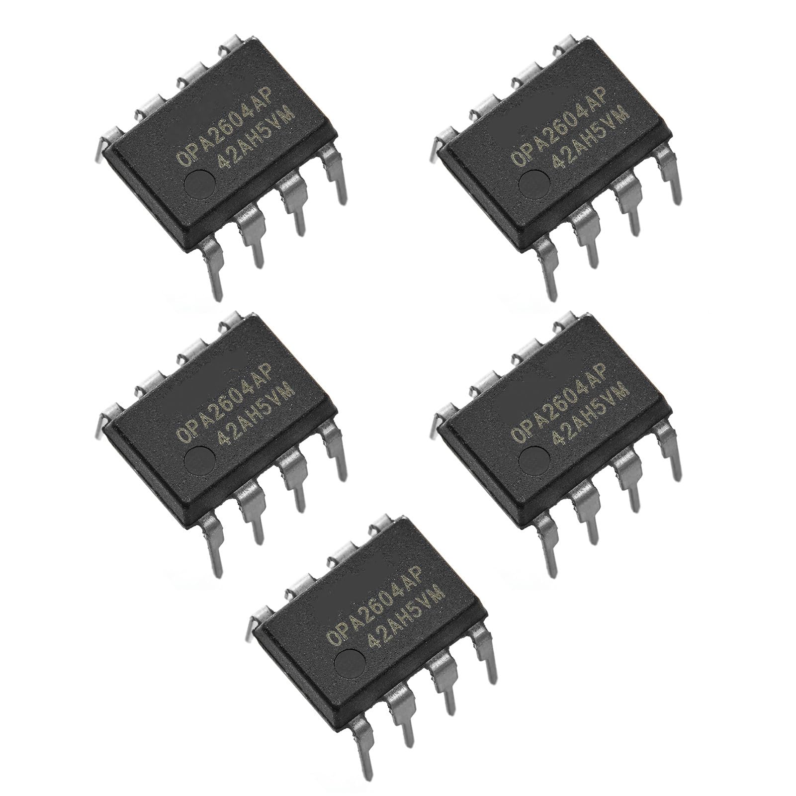 5pcs OPA2604 Dual FET Input Low Distortion Operational Amplifier.