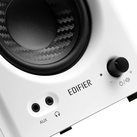 Edifier MR4 Powered Studio Monitor Speakers, 4 Active Near-Field Monitor Speaker - White color (Pair)