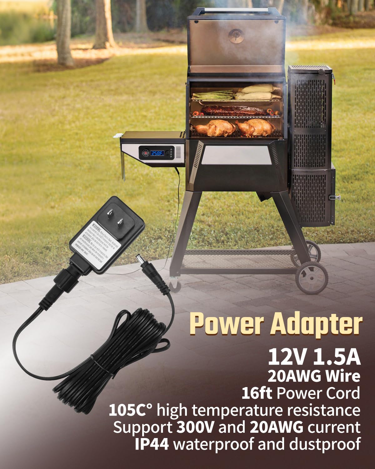 WiFi Controller Combo Set Fit for Masterbuilt Gravity Series 560 800 1050 Digital Charcoal Grill, Replace 9904190024 9904190036 9904200043 9904200004