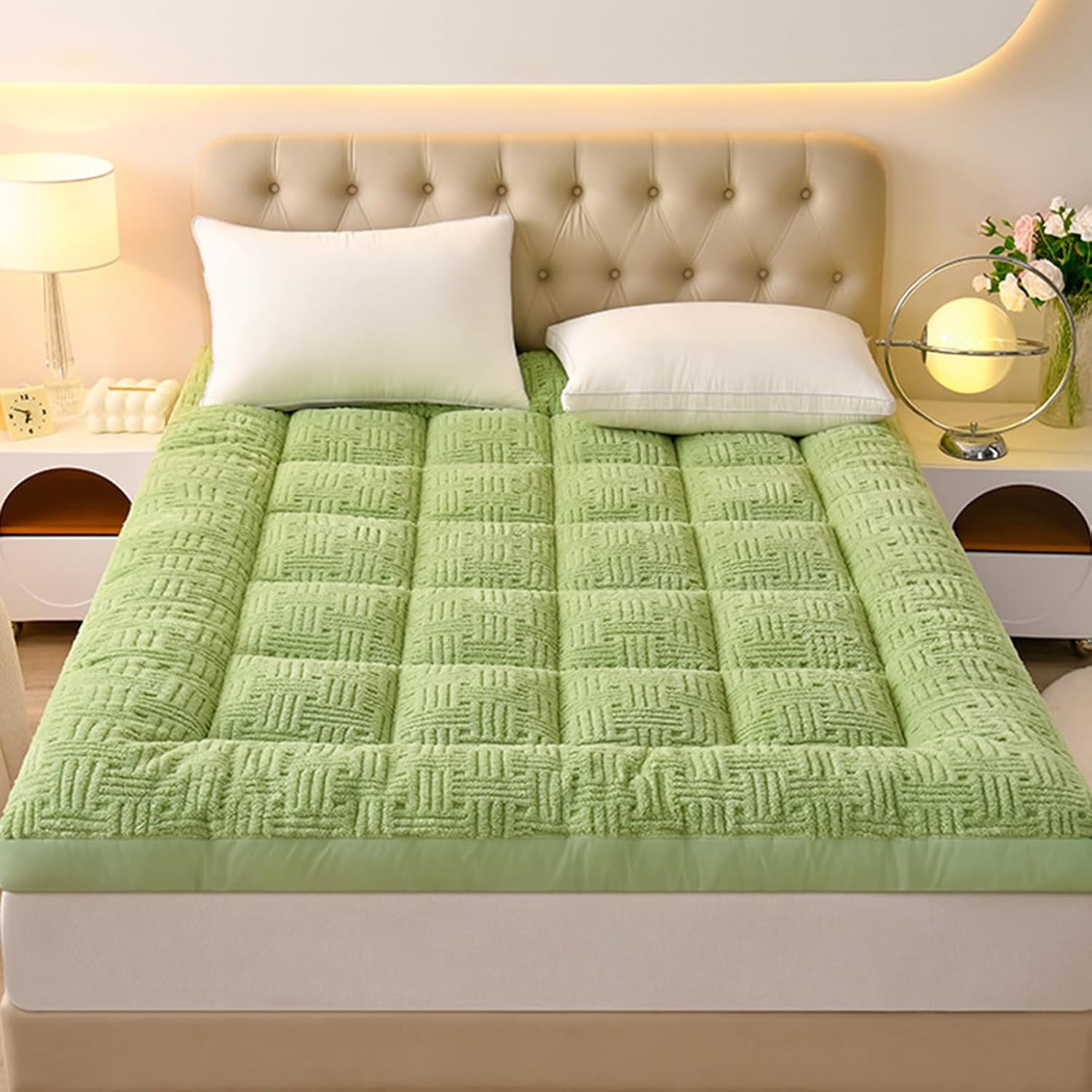 Thick Sleeping Pad Floor Mattresses,Portable Roll Up Mattress,Portable Futon Mattress, Twin Full Queen Sofa Mattresses,Mattresses Easy to Store Breathable Foldable Guest Bed,Travel Mattress