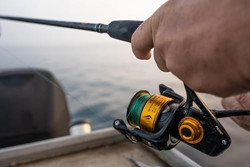 PENN Spinfisher VII | Moulinet à Tambour pour la pêche en Eau salée avec étanchéité IPX5 | Frein HT-100 pour la pêche en Bateau, la pêche en mer et la pêche dans Les rochers | Taille 10500 | Or Noir - 8