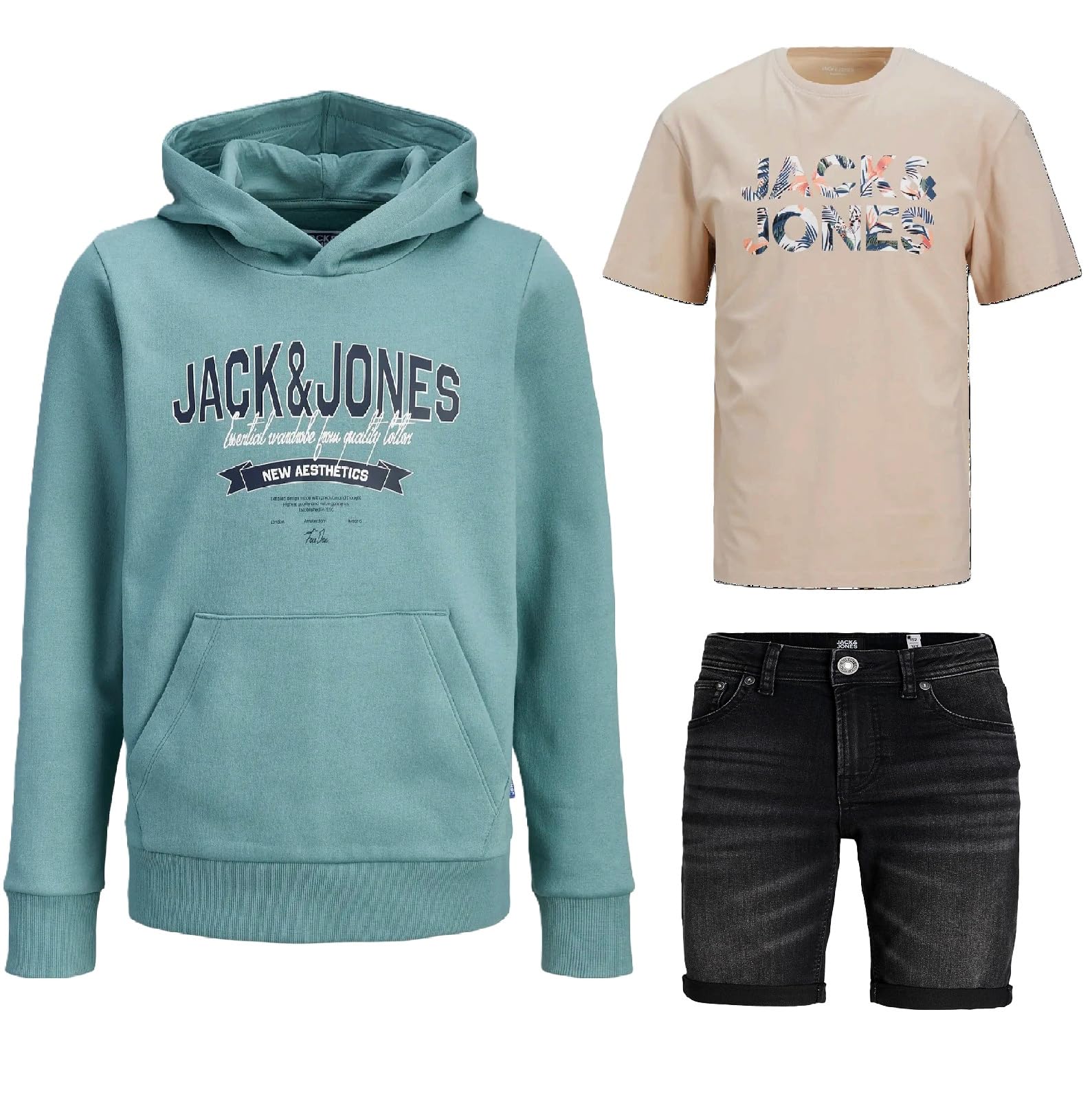 JACK & JONES Junior Children's Boys Hoodie Sweatshirt Sweatshirt Hood 152 Package #03