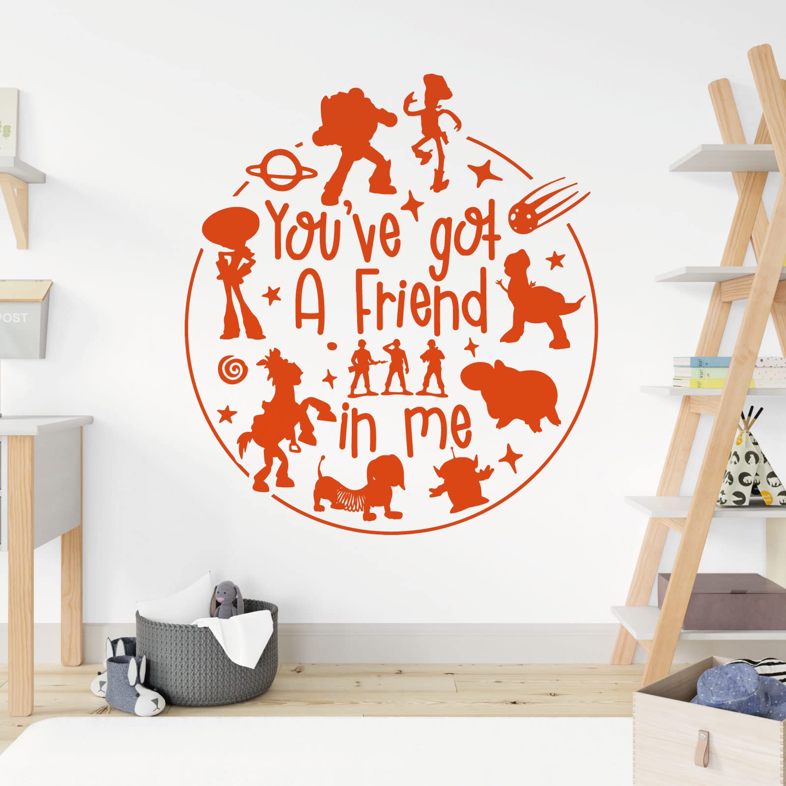 You've Got a Friend in Me - Story Inspired Children's Vinyl Wall Decal Sticker [Large] [Orange]
