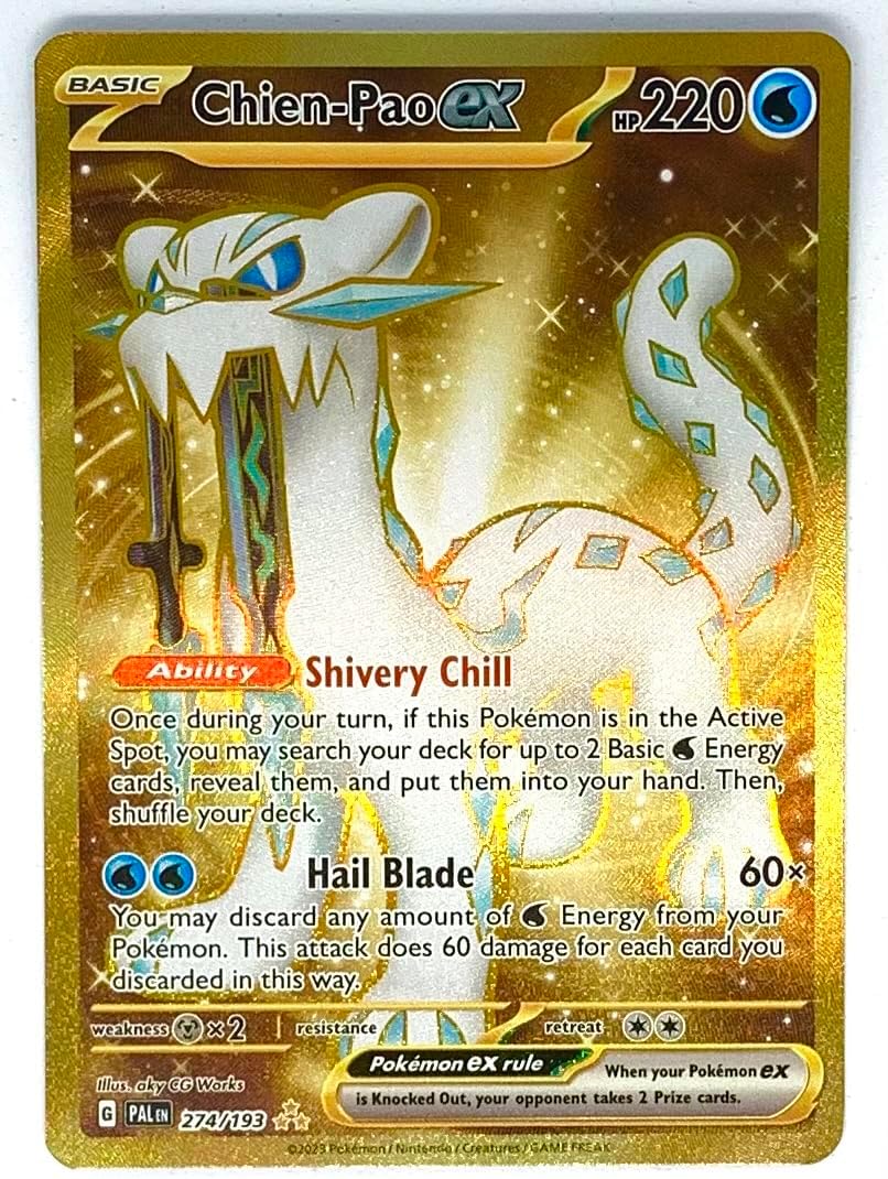 Pokémon Pokemon - Chien Pao ex 274/193 - Paldea Evolved - Gold Secret Rare Card