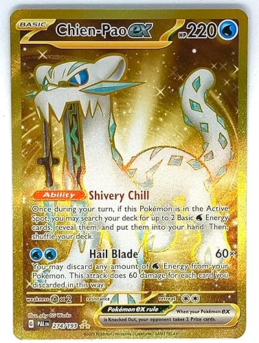 Pokemon - Chien Pao ex 274193 - Paldea Evolved - Tarjeta Rara Secreta de Oro
