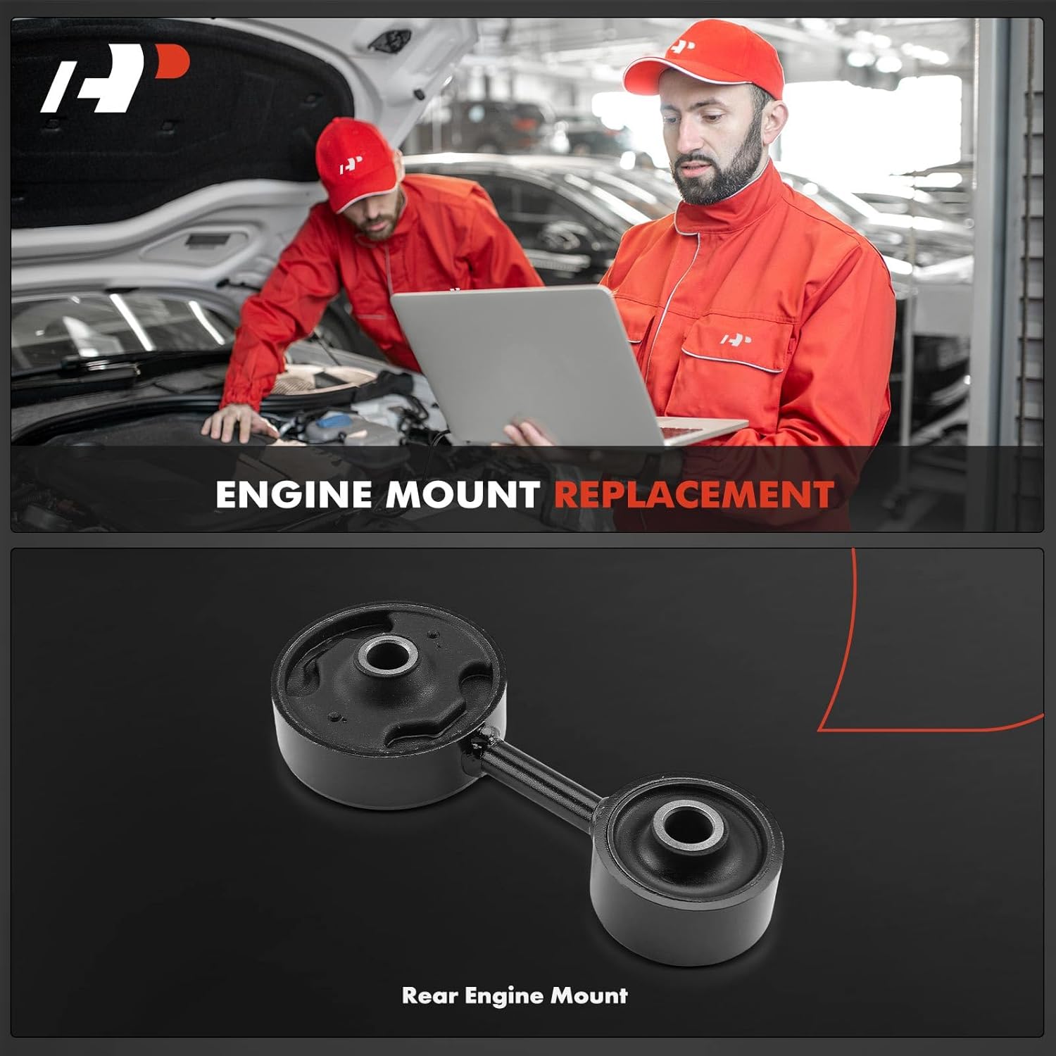 A-Premium Rear Torque Strut Mount Compatible with Compatible with Chrysler Pacifica 2004 3.5L, 2005-2006 3.5L 3.8L, Pacifica 2007-2008 3.8L