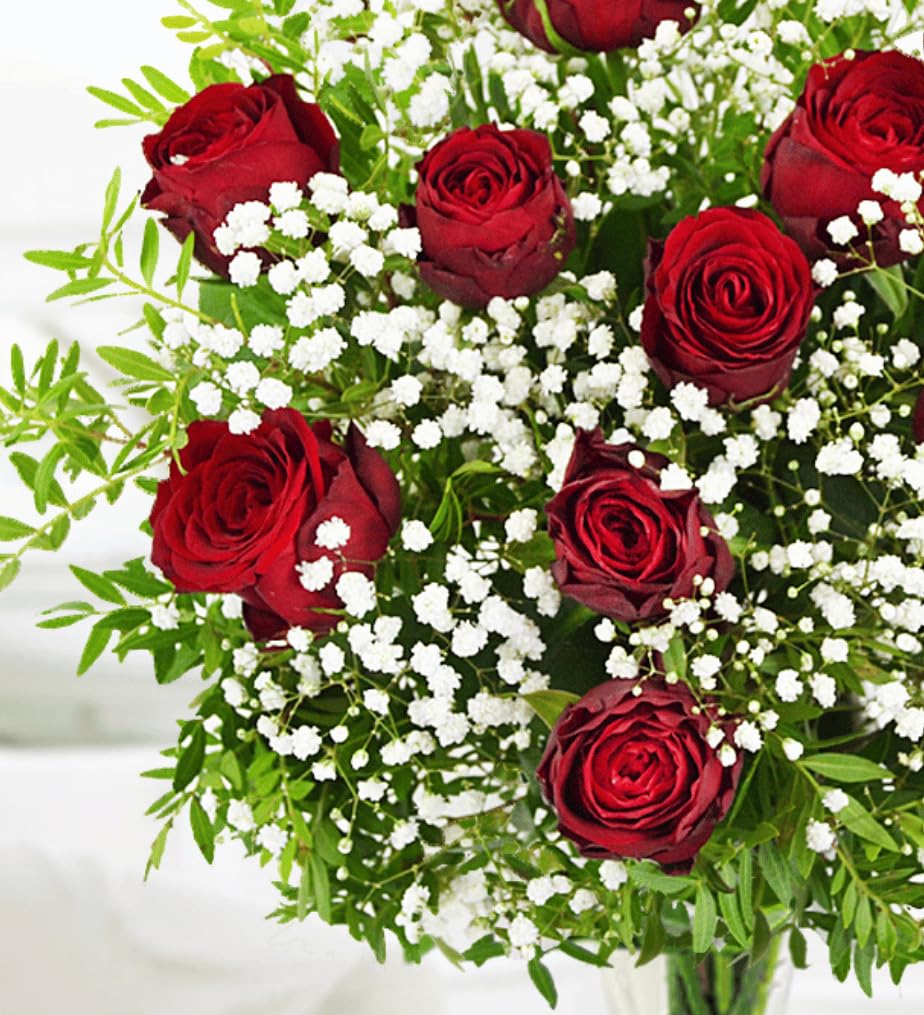 Flores de Amor - Ramo de flores – Regalo de Flores Frescas para Cumpleaños o Día de la Madre – Arreglo de Lujo con Entrega al Día Siguiente – Sorpresa Elegante para Ella