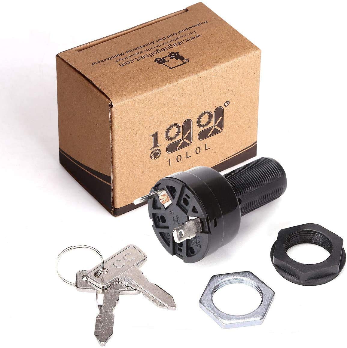 10L0L Golf Cart Starter Ignition Key Switch for Club Car Precedent Ignition Switch