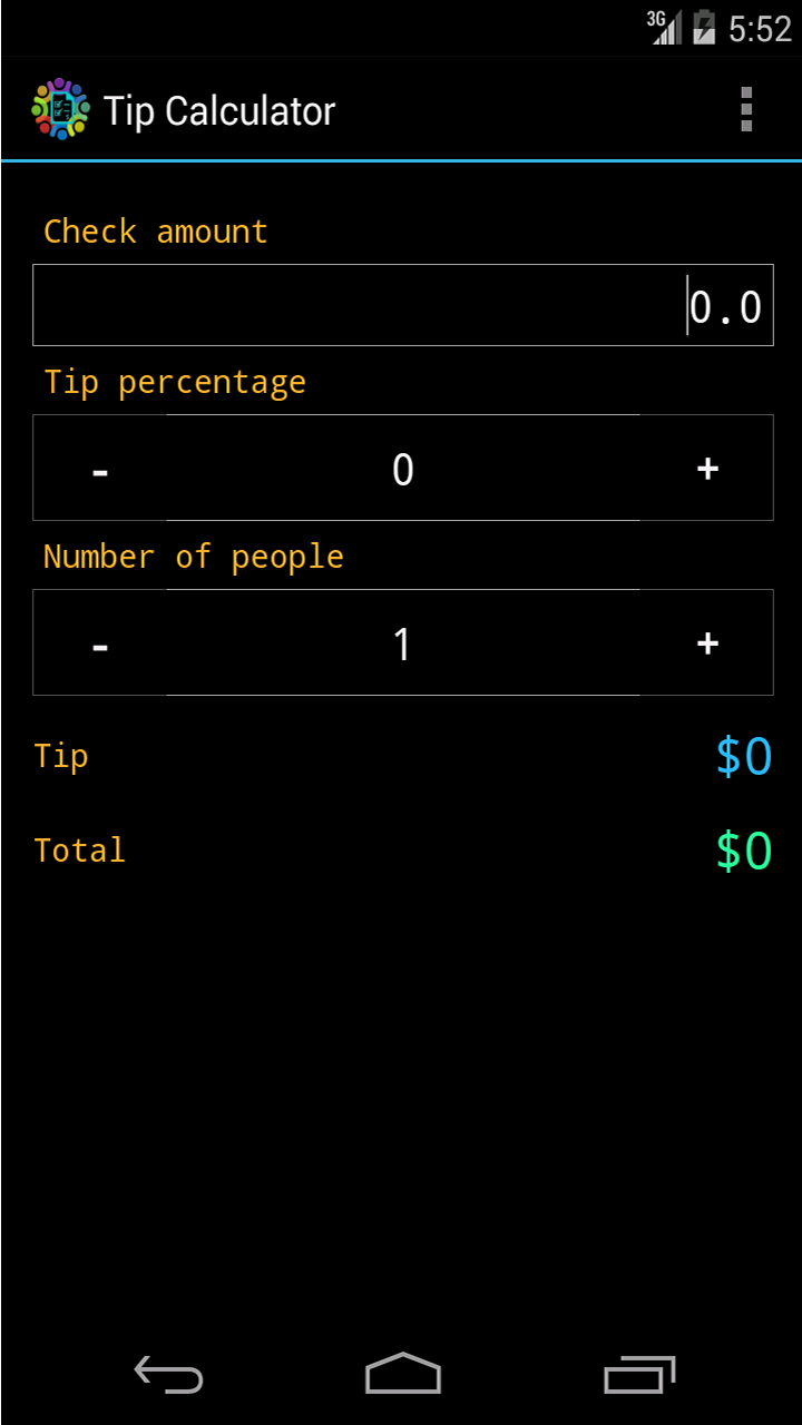 Tip Calculator App on Amazon Appstore