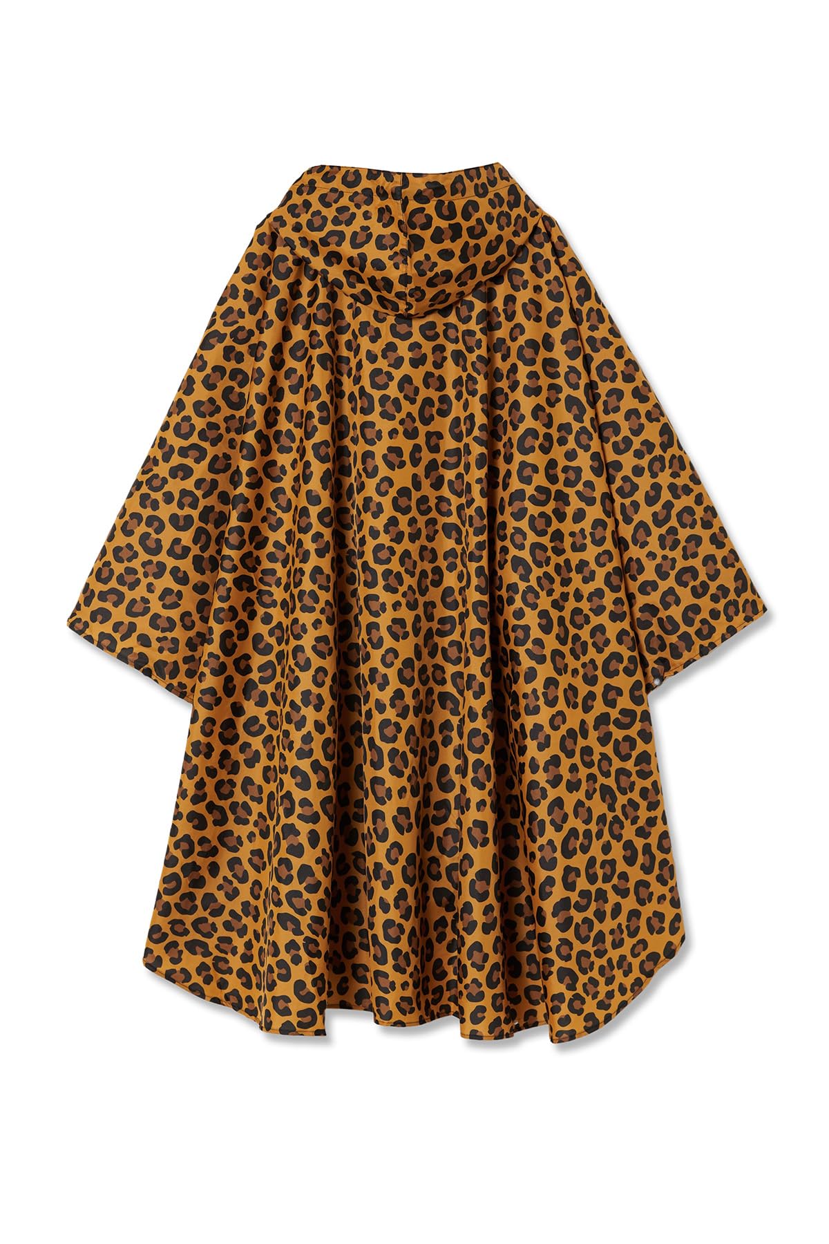 Poncho de pluie élégant imperméable avec capuche et fermeture éclair.