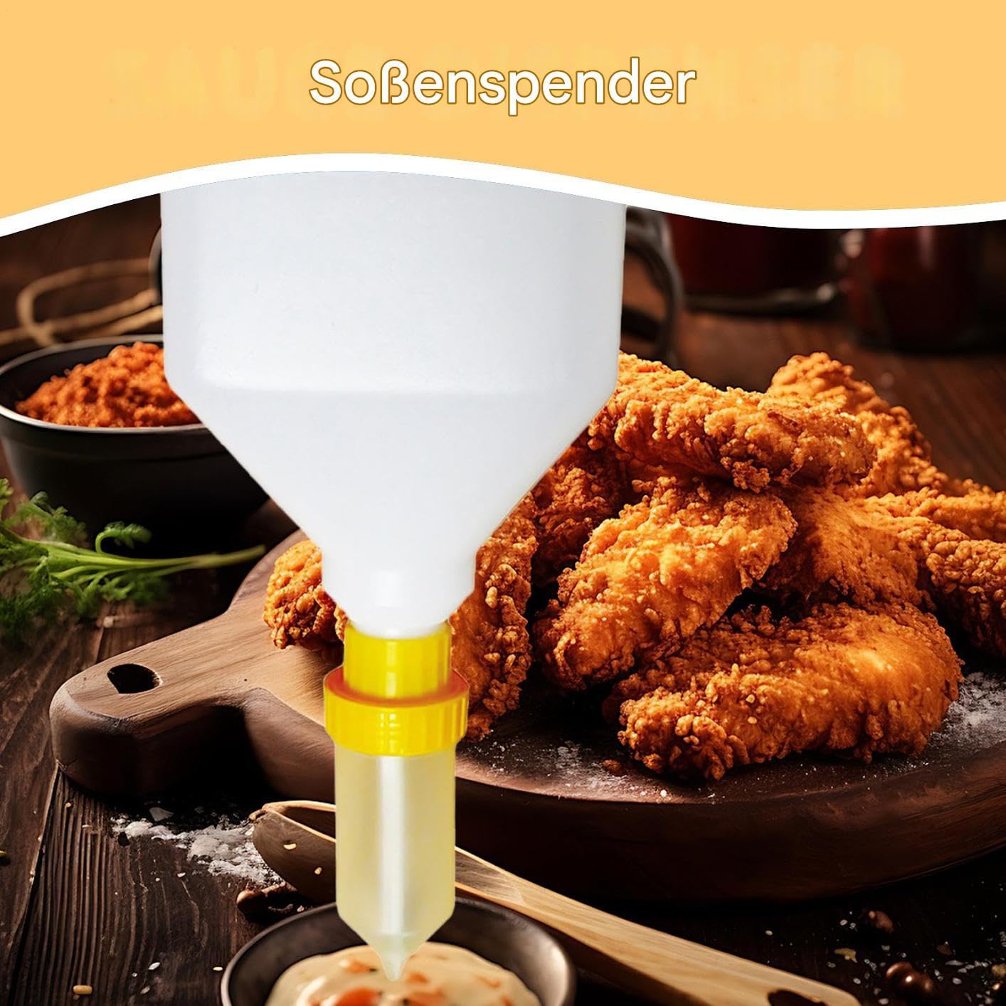 Generisch Dispenser di salse, bottiglia vuota da 5,5 l, per ketchup, contenitore a prova di perdite, con semplice funzione di beccuccio, per aziende a gas e camion alimentari